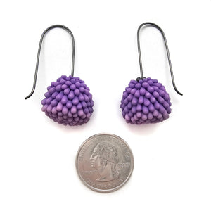 Purple Berry Earrings-Earrings-Hee Ang Kim-Pistachios