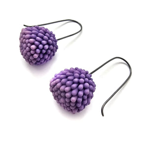 Purple Berry Earrings-Earrings-Hee Ang Kim-Pistachios