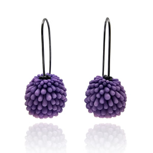 Purple Berry Earrings-Earrings-Hee Ang Kim-Pistachios