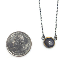 Purple Corundum Pendant Necklace-Necklaces-Austin Titus-Pistachios