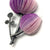 Purple Double Flower Brooch-Pins-Naoko Yoshizawa-Pistachios