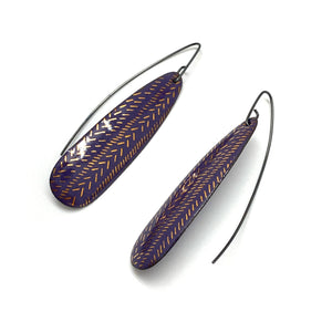Purple Enamel Earrings-Earrings-Jenne Rayburn-Pistachios