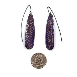 Purple Enamel Earrings-Earrings-Jenne Rayburn-Pistachios