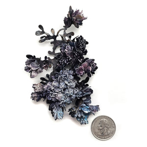 Purple Flora Curiosa Brooch-Pins-Hanna Liljenberg-Pistachios