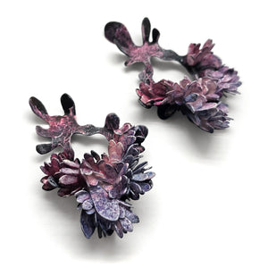 Purple Flora Curiosa Earrings-Earrings-Hanna Liljenberg-Pistachios