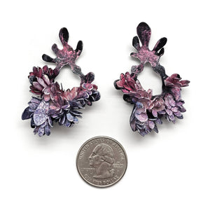 Purple Flora Curiosa Earrings-Earrings-Hanna Liljenberg-Pistachios