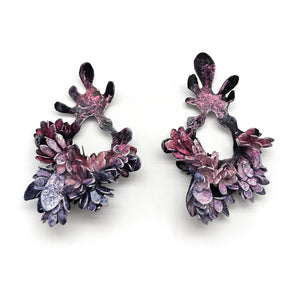 Purple Flora Curiosa Earrings-Earrings-Hanna Liljenberg-Pistachios