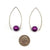 Purple Inverted Sphere Earrings-Earrings-Ursula Muller-Pistachios