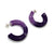 Purple Mobius Hoops-Earrings-Eve Balashova-Pistachios