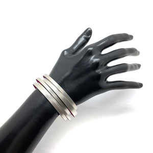 Purple Stripe Bracelet-Bracelets-Claudia Hoppe-Pistachios