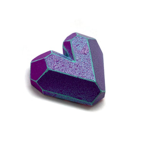 Purple and Blue Heart Pin-Pins-Eva Burton-Pistachios