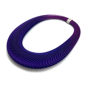 Purple and Blue Ripple Necklace-Necklaces-Lynne MacLachlan-Pistachios