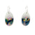 Purple and Gold Oval Earrings-Earrings-Asami Watanabe-Pistachios