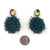 Purple and Teal Knit Drop Earrings-Earrings-Brooke Marks-Swanson-Pistachios