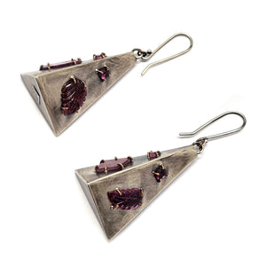 Pyramid Gemstone Earrings-Earrings-Joanna Gollberg-Pistachios