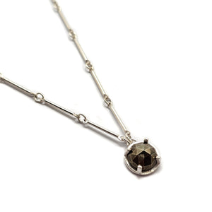 Pyrite Pendant Necklace-Heather Guidero-Pistachios