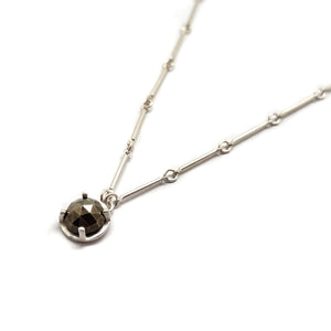 Pyrite Pendant Necklace-Heather Guidero-Pistachios