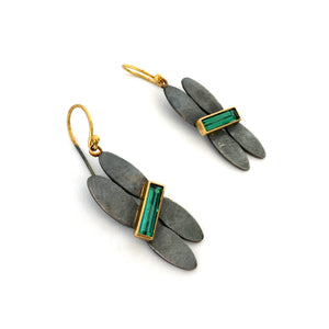 Quadruple Oval Tourmaline Earrings-Earrings-Brooke Marks-Swanson-Pistachios