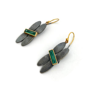 Quadruple Oval Tourmaline Earrings-Earrings-Brooke Marks-Swanson-Pistachios