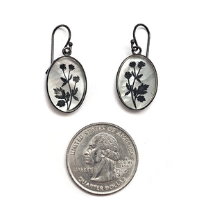 Quartz and Mother of Pearl Earrings-Earrings-Kelly Jean Conroy-Pistachios