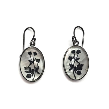 Quartz and Mother of Pearl Earrings