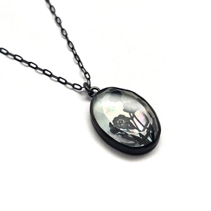 Quartz and Mother of Pearl Necklace-Necklaces-Kelly Jean Conroy-Pistachios