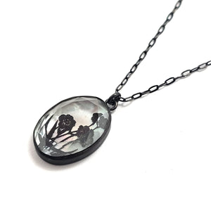 Quartz and Mother of Pearl Necklace-Necklaces-Kelly Jean Conroy-Pistachios