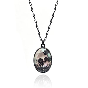 Quartz and Mother of Pearl Necklace-Necklaces-Kelly Jean Conroy-Pistachios