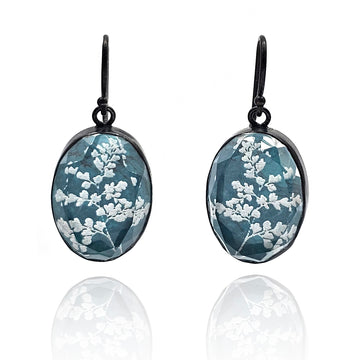 Quartz and Turquoise Earrings