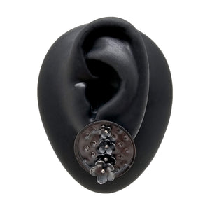 Quilted Circle Studs-Earrings-Liz Clark-Pistachios