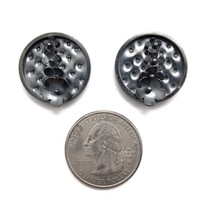 Quilted Circle Studs-Earrings-Liz Clark-Pistachios