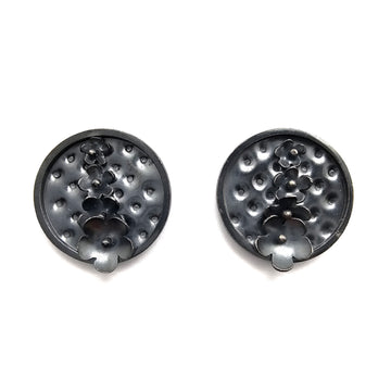 Quilted Circle Studs