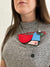 Rachel Butlin - Things Unsaid Brooch/Wall Piece II-Pins-Precious Collective-Pistachios