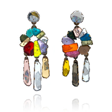 Rainbow Neogem Drop Earrings