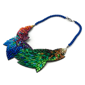 Rainbow Petals Layered Necklace-Necklaces-Eunseok Han-Pistachios