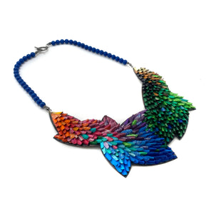 Rainbow Petals Layered Necklace-Necklaces-Eunseok Han-Pistachios