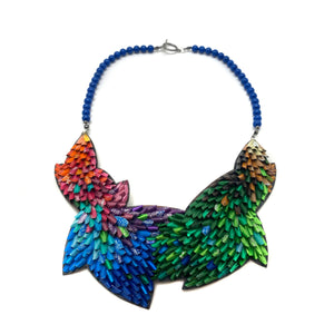 Rainbow Petals Layered Necklace-Necklaces-Eunseok Han-Pistachios