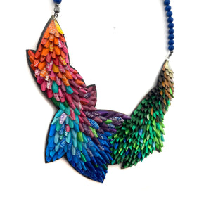 Rainbow Petals Layered Necklace-Necklaces-Eunseok Han-Pistachios