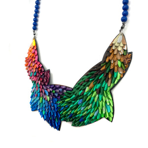 Rainbow Petals Layered Necklace-Necklaces-Eunseok Han-Pistachios