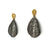 Raw Diamond Black Dangle Earrings-Earrings-Amit Mangal-Pistachios