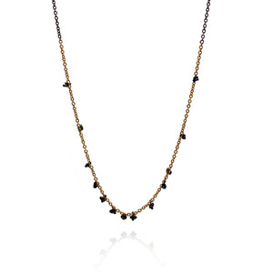 Raw Diamond and Gold NecklaceXXX-Necklaces-Austin Titus-Pistachios