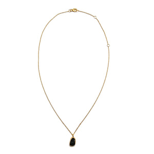 Raw Emerald Bezel Pendant-Necklaces-Julia Cabral-Pistachios