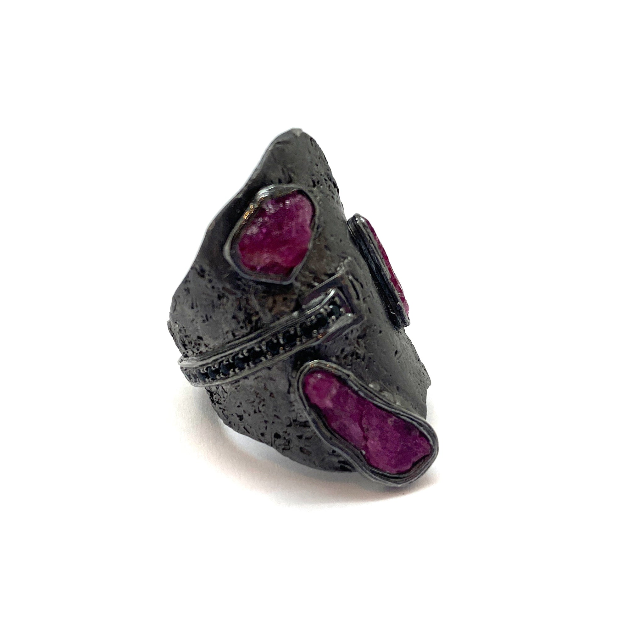 Raw Ruby Ring Rings German Kibirski Pistachios