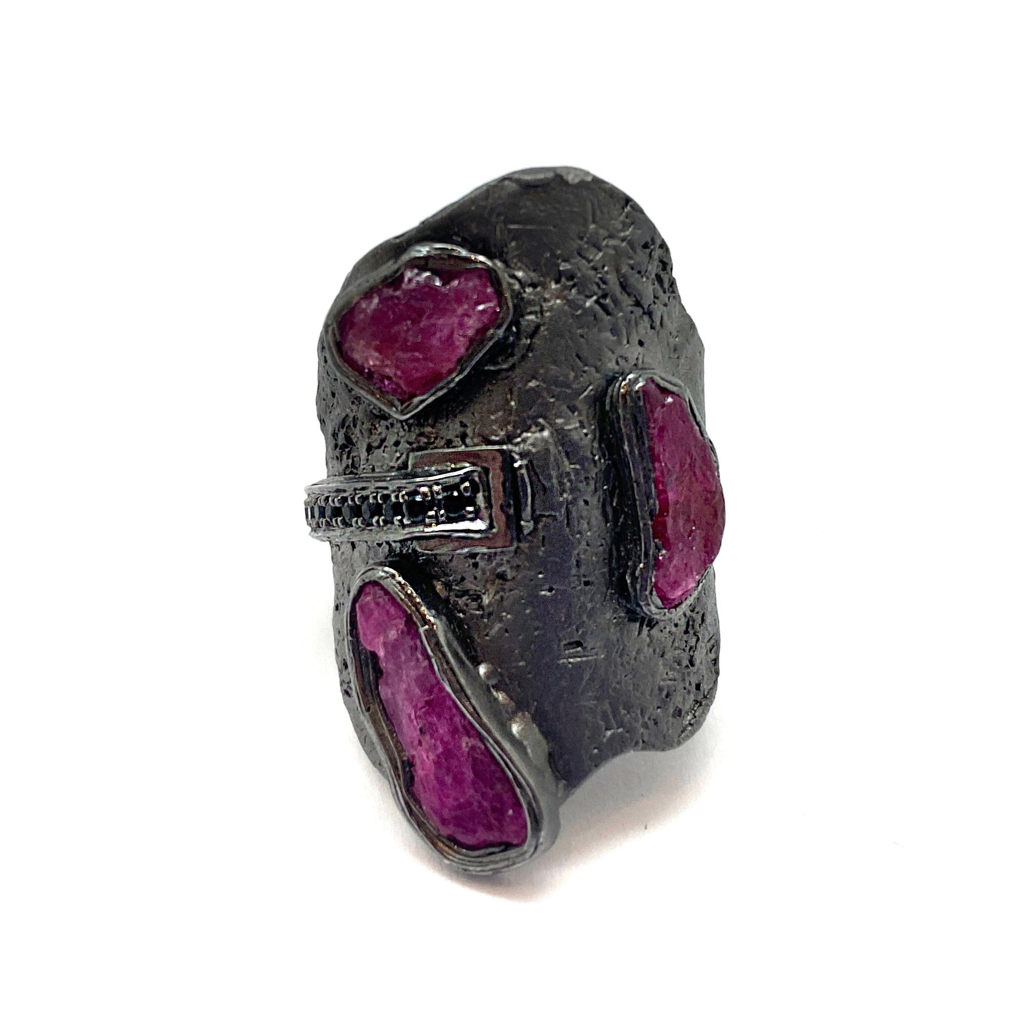 Raw Ruby Ring Rings German Kibirski Pistachios