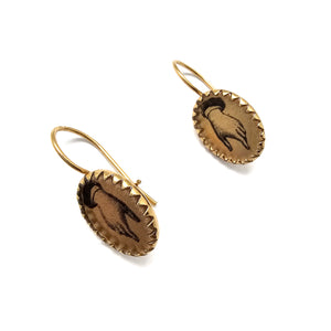 Reaching Hand Earrings-Earrings-Anna Bankuti-Pistachios