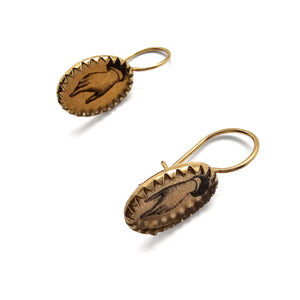 Reaching Hand Earrings-Earrings-Anna Bankuti-Pistachios