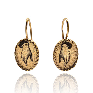 Reaching Hand Earrings