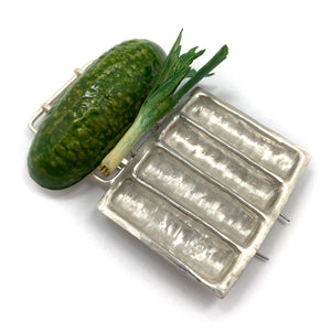 Rebecca Ilett - Cornichon Brooch-Pins-Precious Collective-Pistachios