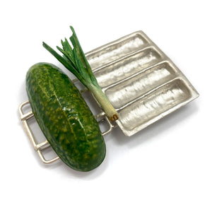 Rebecca Ilett - Cornichon Brooch-Pins-Precious Collective-Pistachios