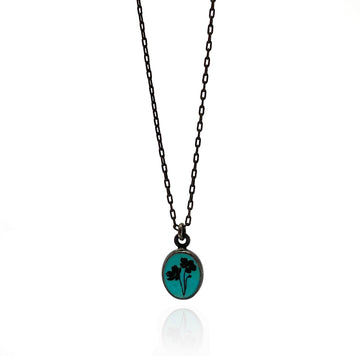 Reconstituted Turquoise Pendant